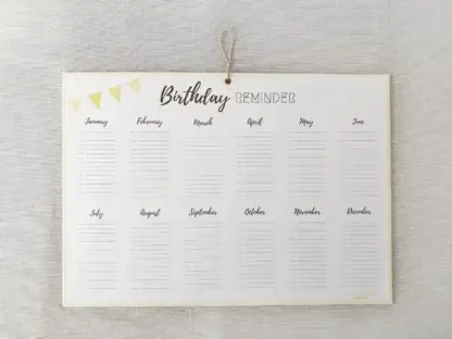 CALENDRIER DES ANNIVERSAIRES – Image 2