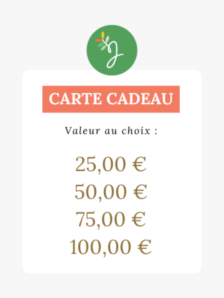 CARTE CADEAU<br> <em>Laisser le choix, offrir du sens</em>