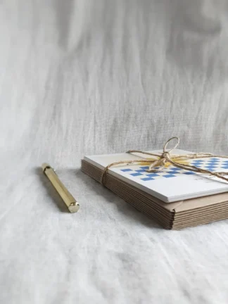 10 cartes et 10 enveloppes kraft nœud ficelle