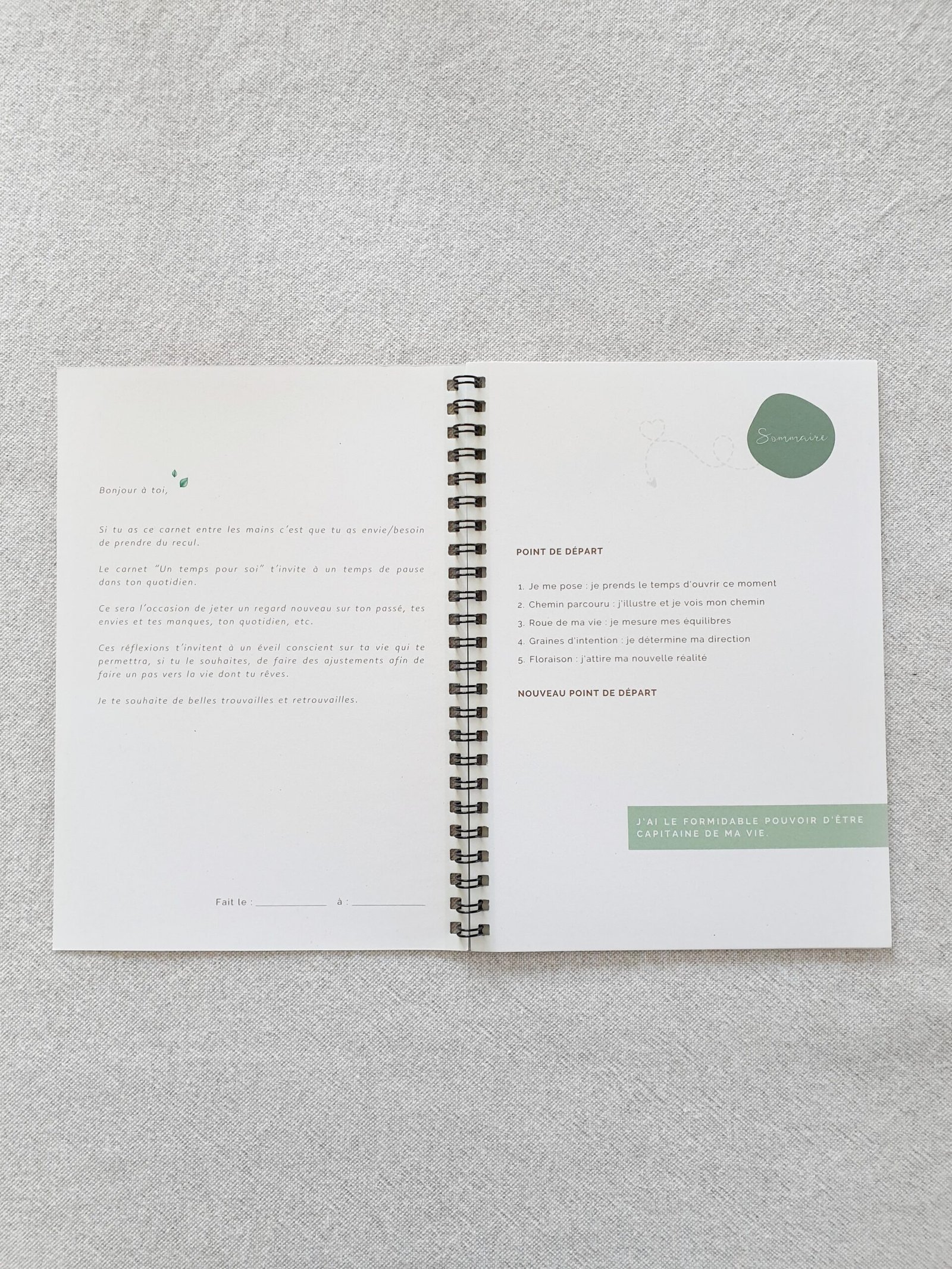 CARNET UN TEMPS POUR SOI<br> <em>Réflexions guidées pour mieux se retrouver</em> – Image 2