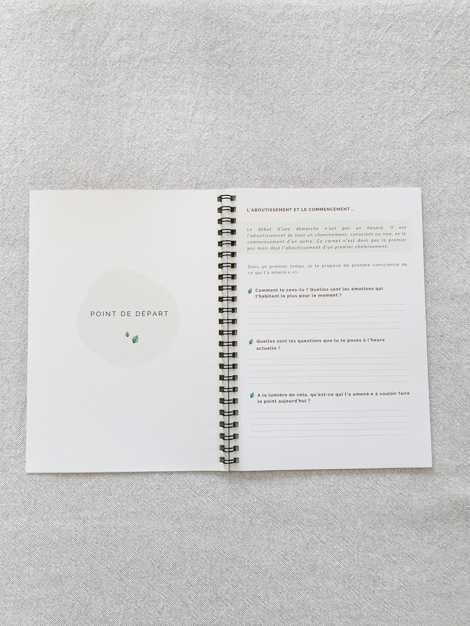 CARNET UN TEMPS POUR SOI<br> <em>Réflexions guidées pour mieux se retrouver</em> – Image 3