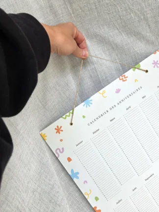 CALENDRIER DES ANNIVERSAIRES<br> <em>Se souvenir des dates qui comptent</em>